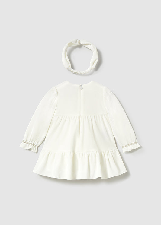 Velvet dress with headband