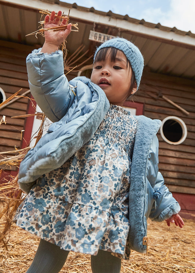 Printed velvet dress