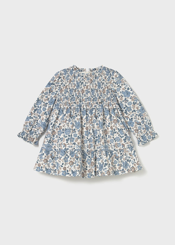 Printed velvet dress