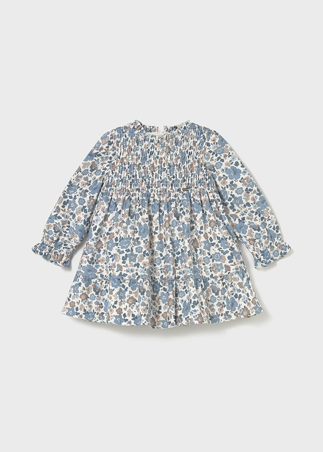 Printed velvet dress