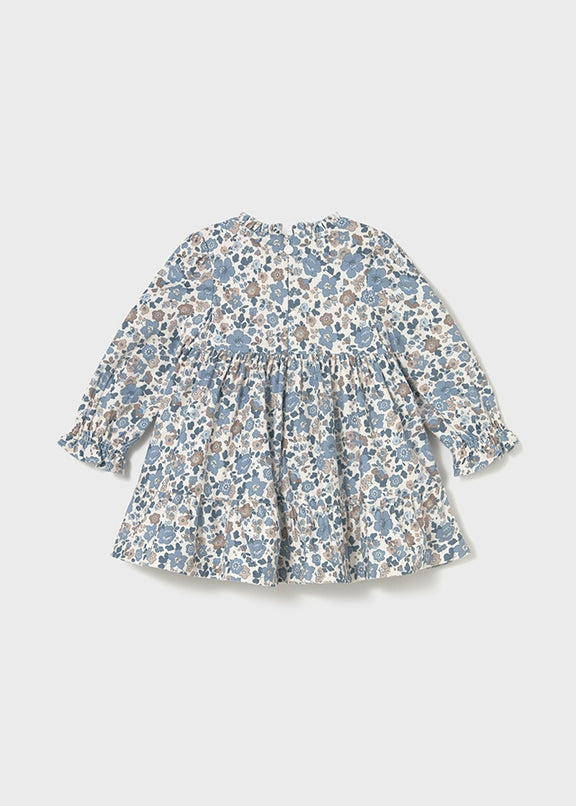Printed velvet dress
