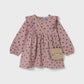 Printed dress with bag