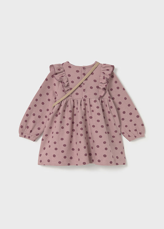 Printed dress with bag