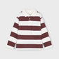 l/s stripes polo