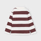 l/s stripes polo