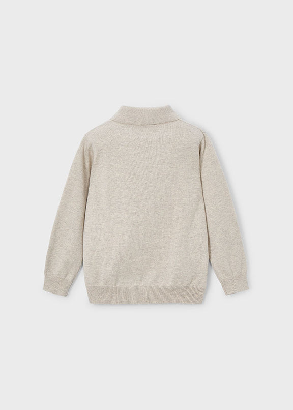 L/s knit polo