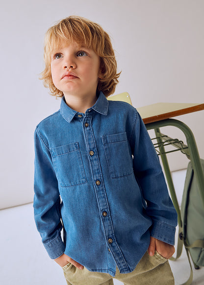 L/s denim shirt