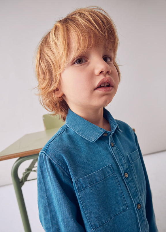 L/s denim shirt