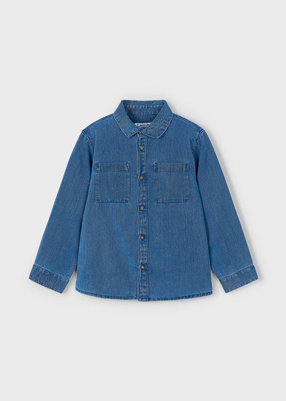 L/s denim shirt
