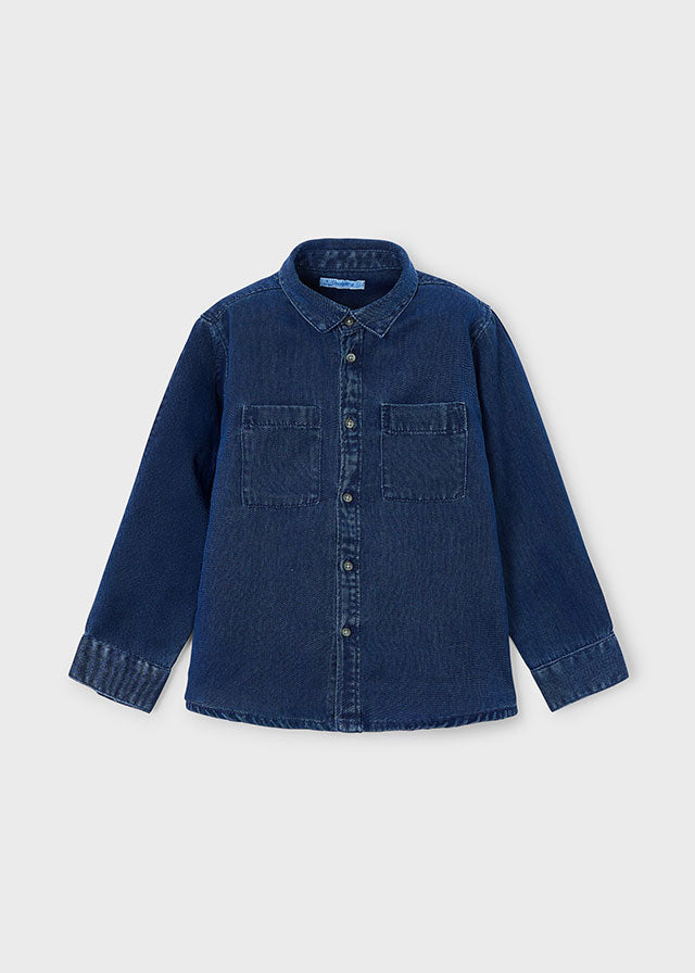 L/s denim shirt