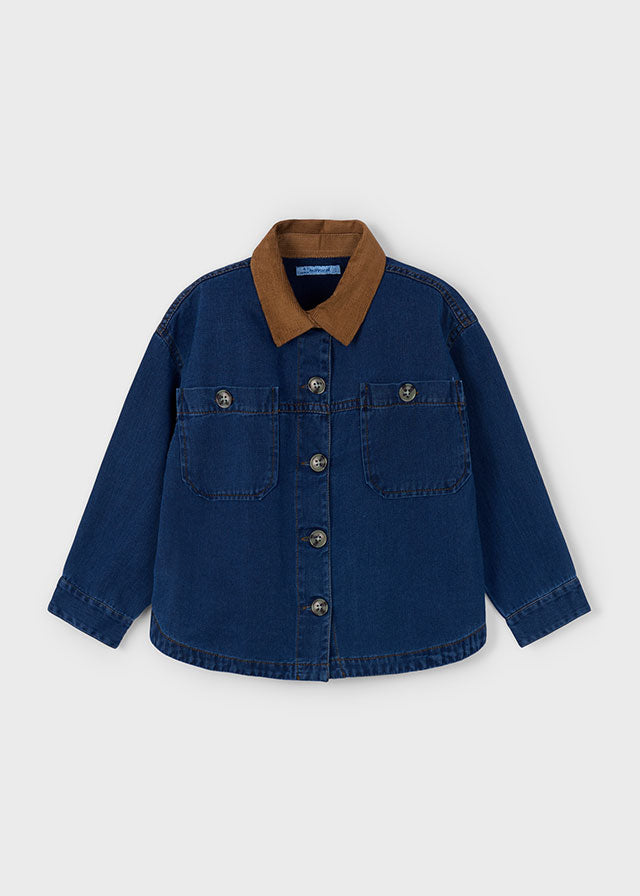 Flowy denim overshirt