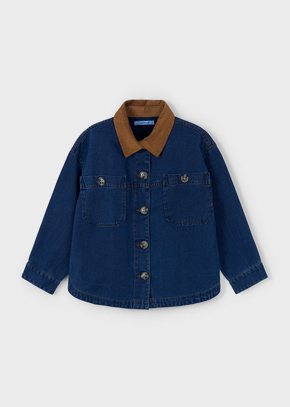 Flowy denim overshirt