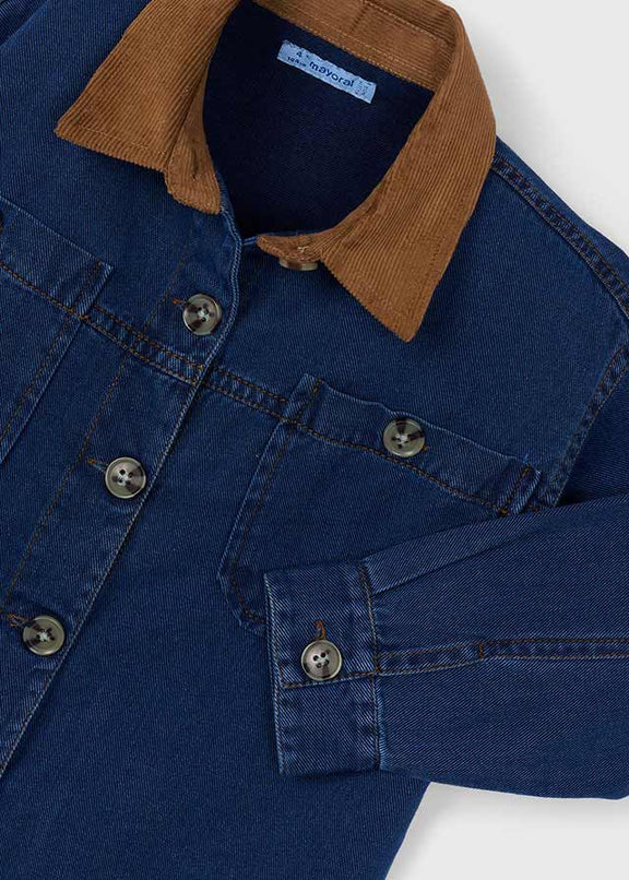 Flowy denim overshirt