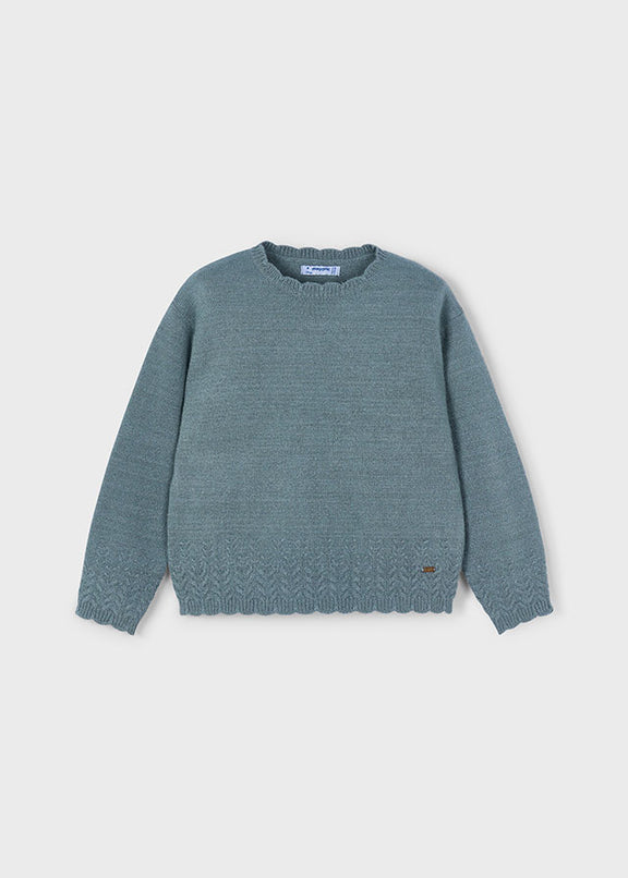 Knitted smooth sweater