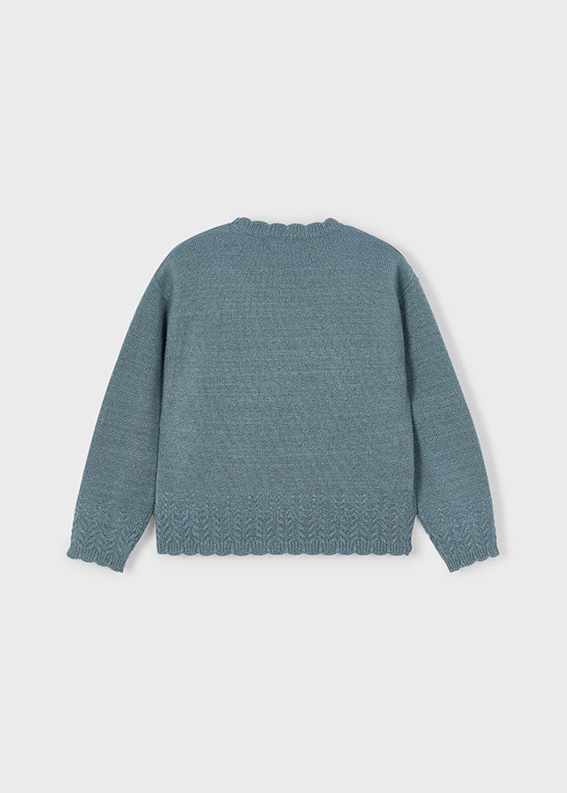 Knitted smooth sweater