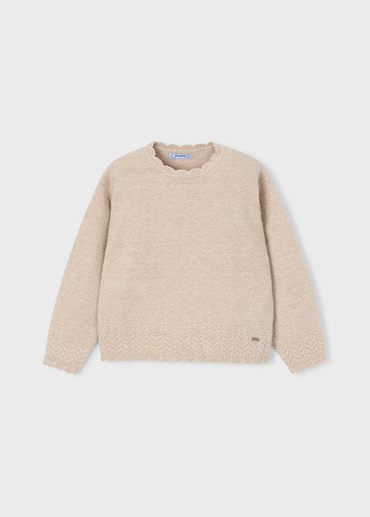 Knitted smooth sweater