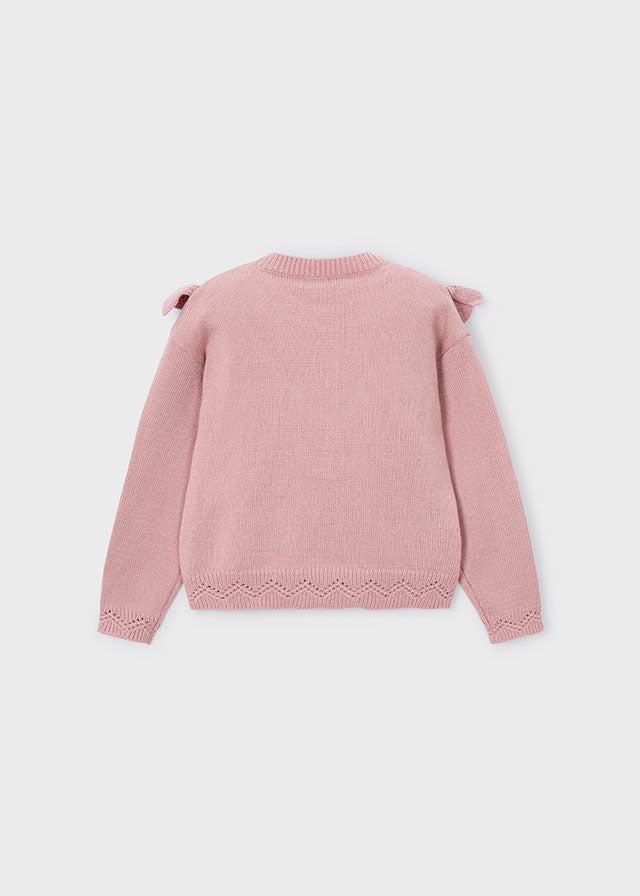 Open knit sweater