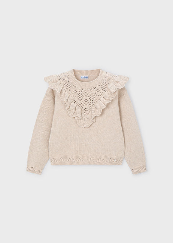 Open knit sweater