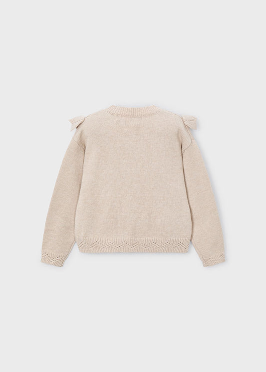 Open knit sweater