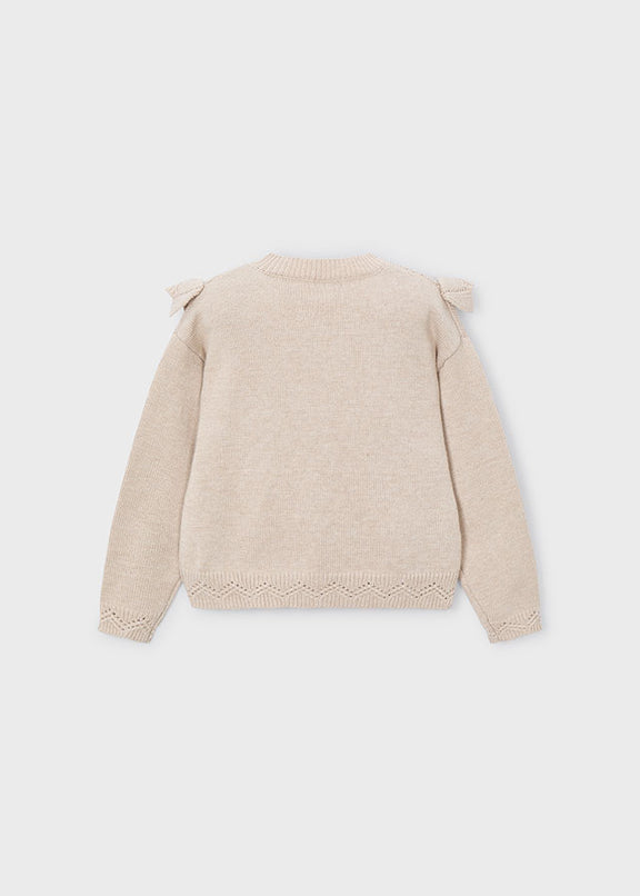 Open knit sweater