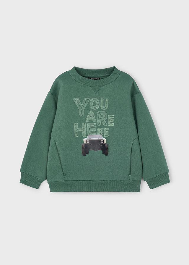 Car print pullover