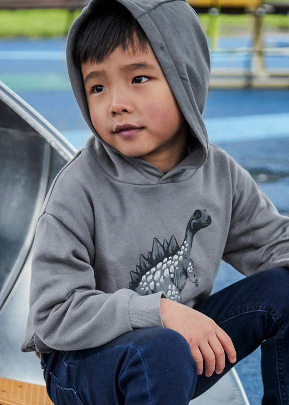 Embossment print pullover