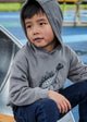 Embossment print pullover