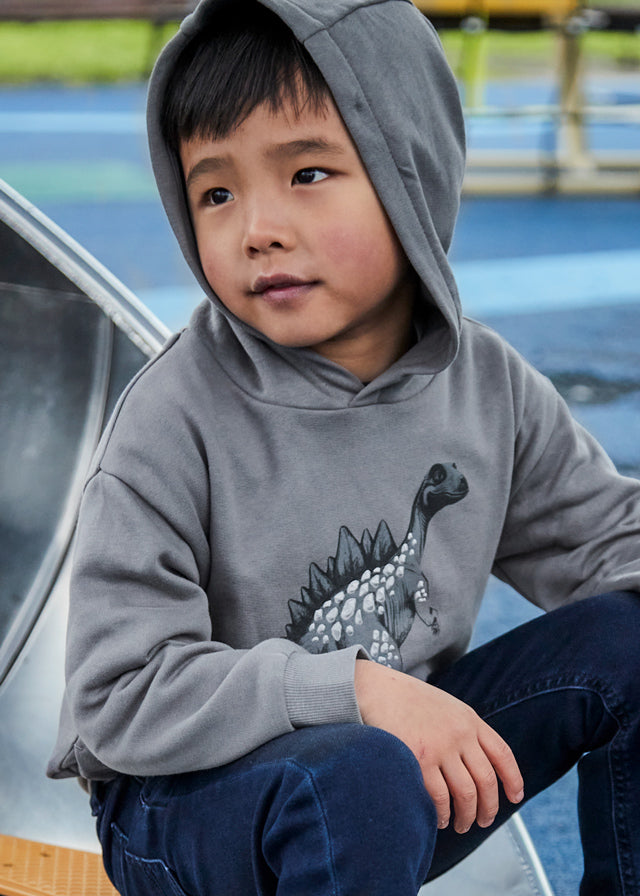 Embossment print pullover