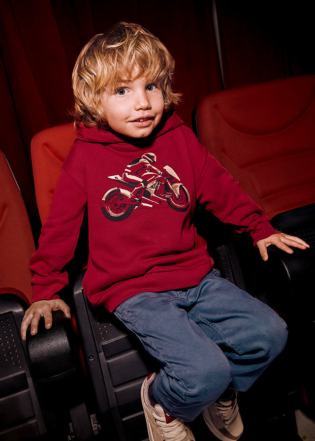 Embossment print pullover