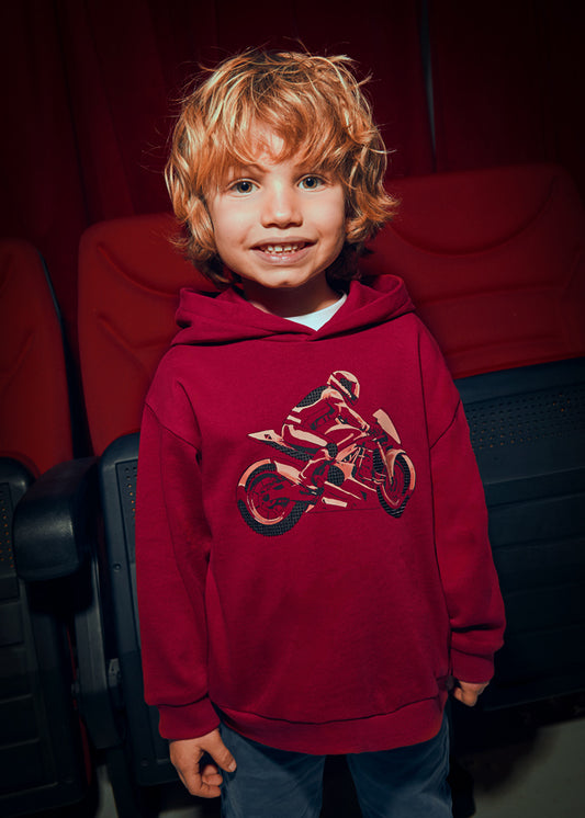 Embossment print pullover