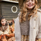 Knitted fur coat