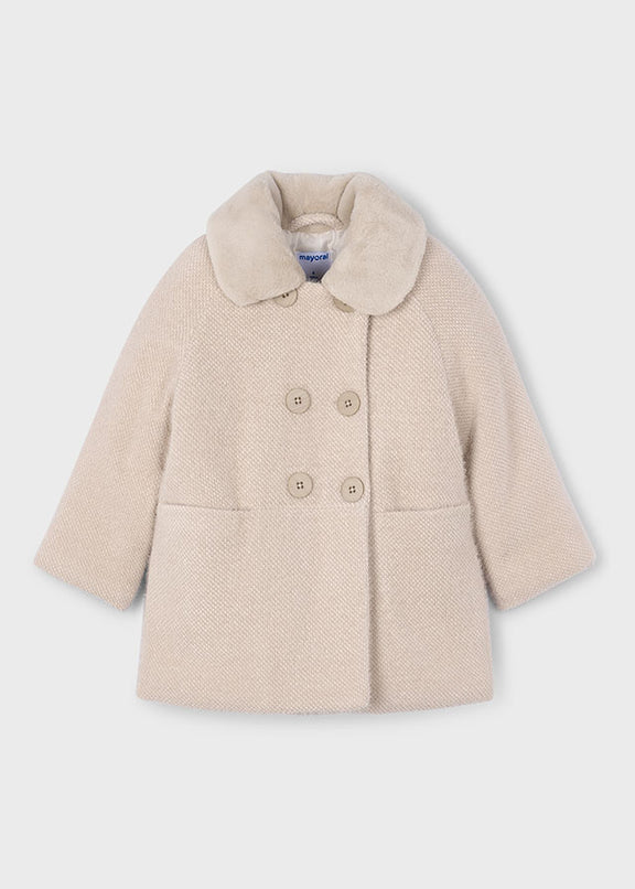 Knitted fur coat