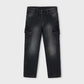 Soft denim cargo pants