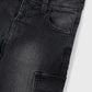 Soft denim cargo pants