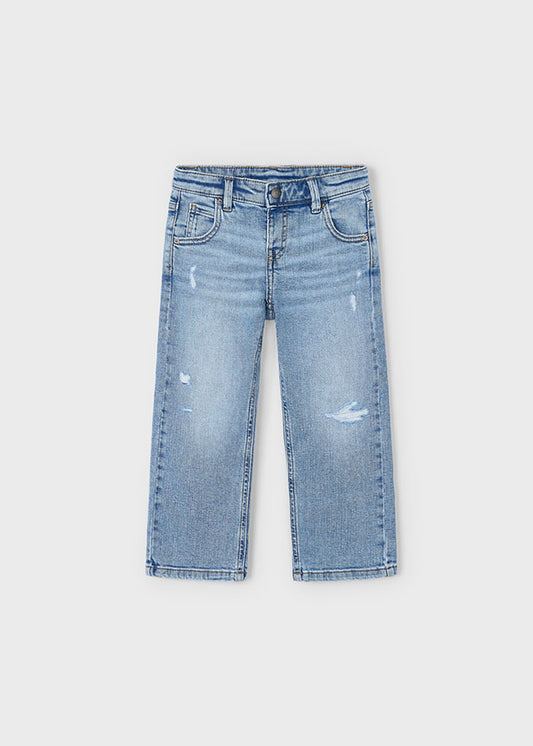 Wide fit denim pants