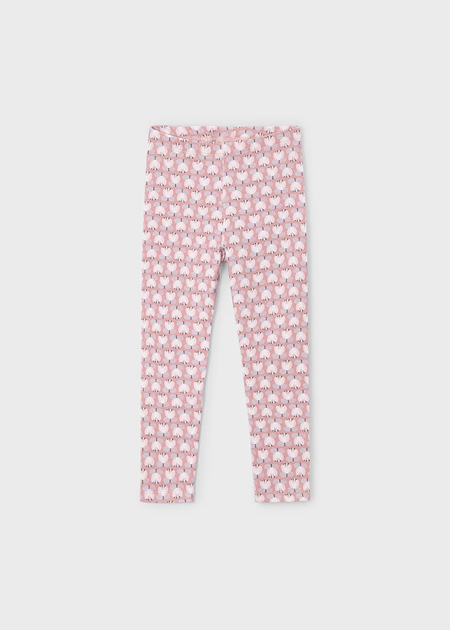 Knit printed leggings