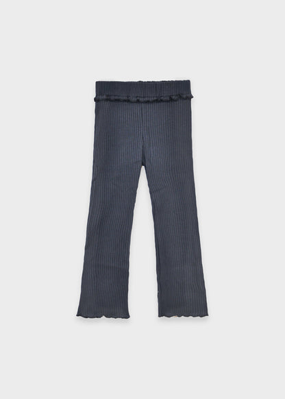 Rib knit flare leggings