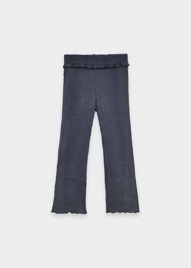 Rib knit flare leggings