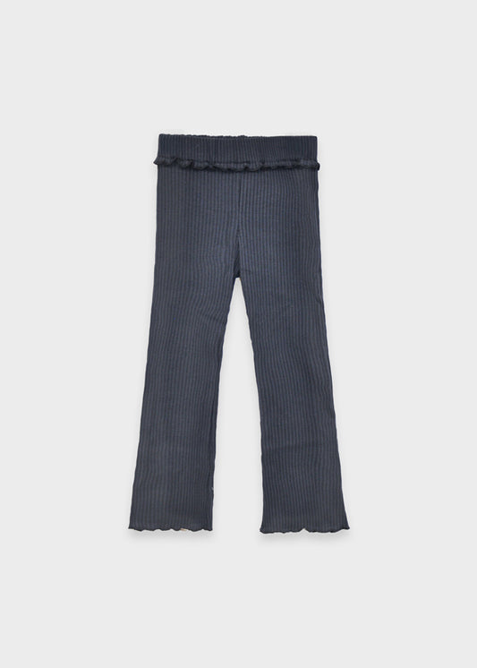 Rib knit flare leggings