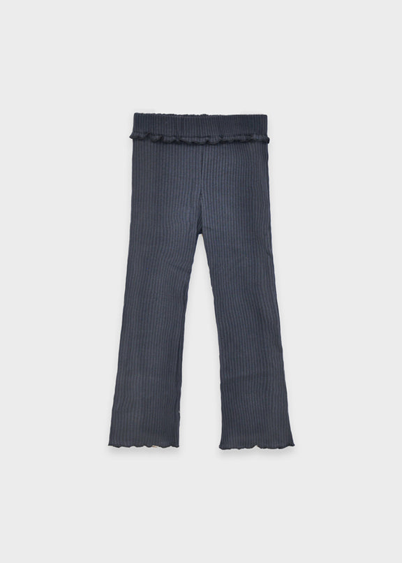 Rib knit flare leggings