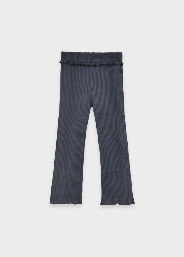 Rib knit flare leggings