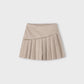 Pleated knit skort
