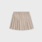 Pleated knit skort