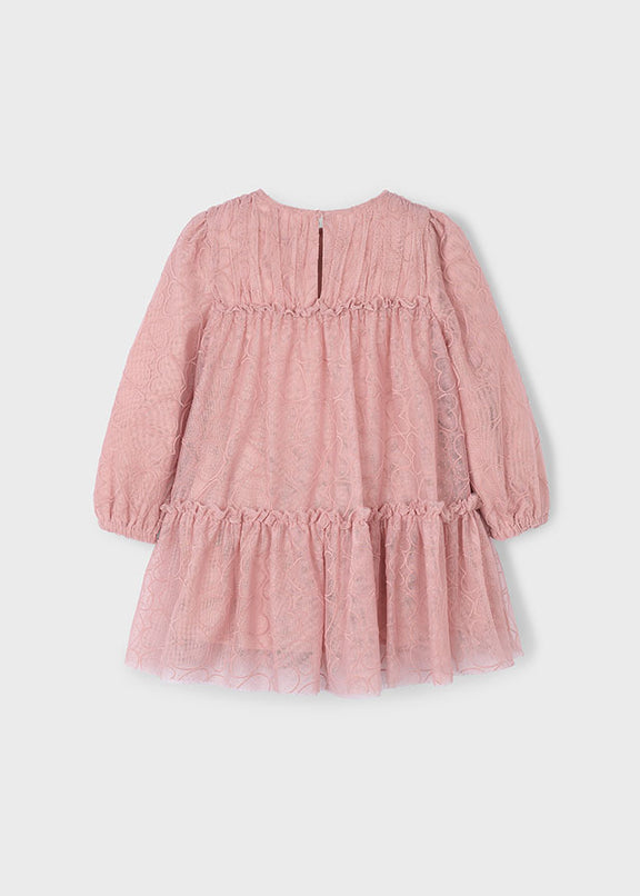 Tulle printed dress