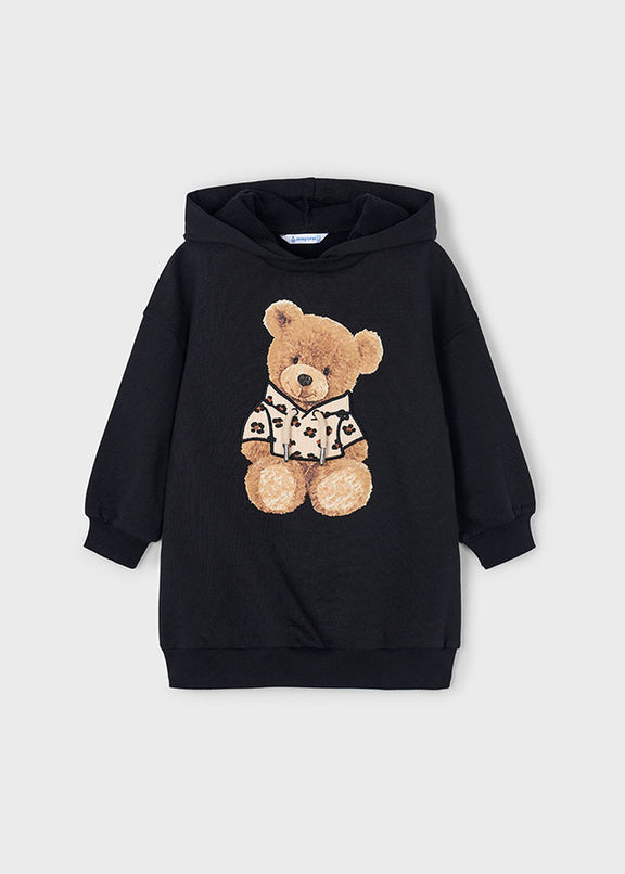 Fleece hooded dress