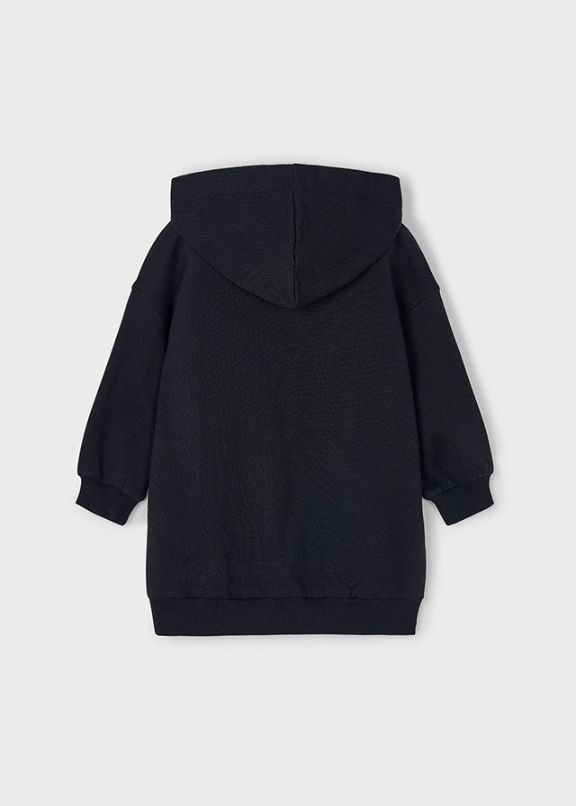 Fleece hooded dress