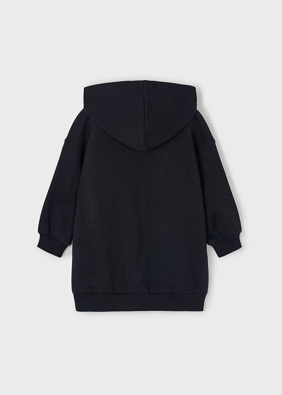 Fleece hooded dress