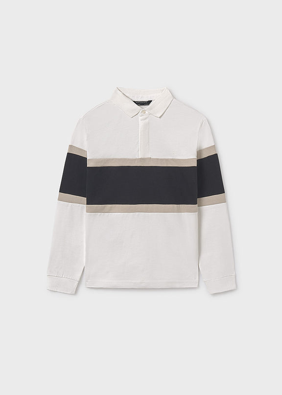 L/s colorblock polo