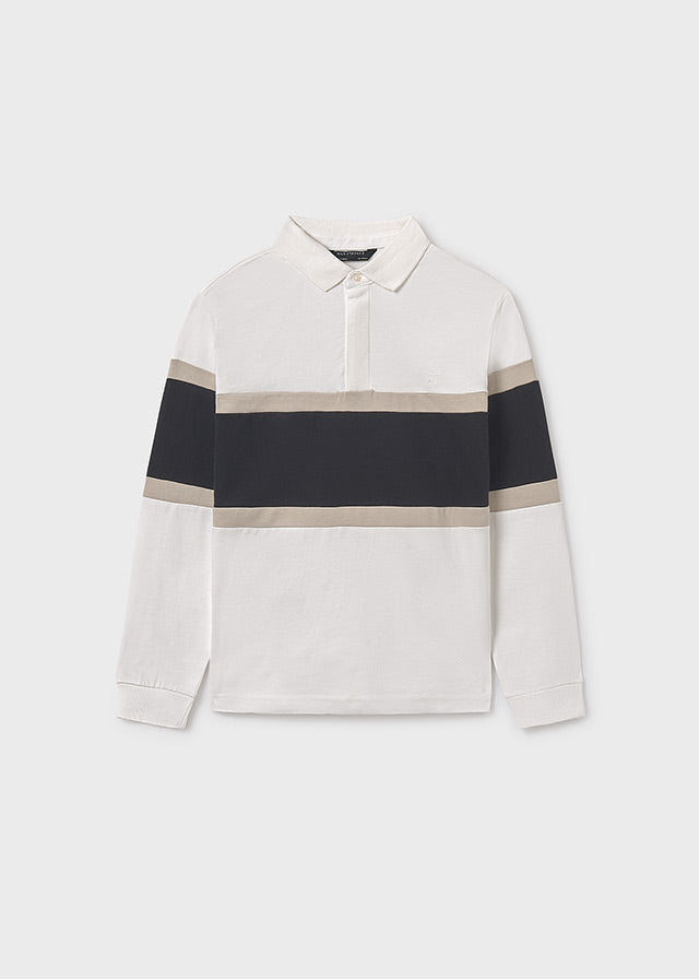 L/s colorblock polo