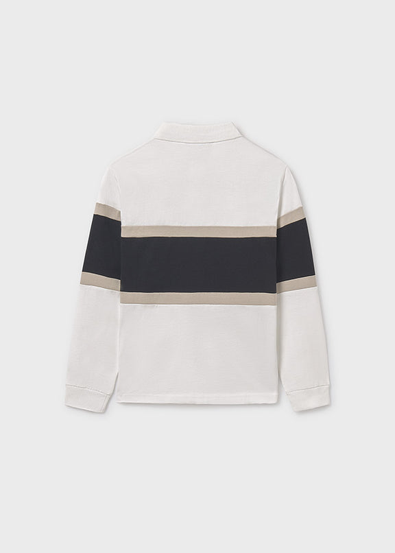 L/s colorblock polo